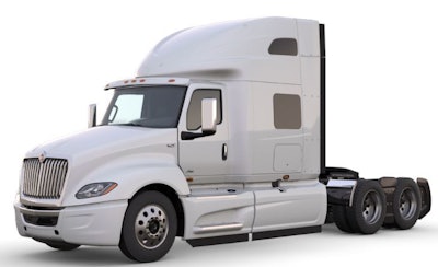 This 2020 International LT features a 450-hp International A26 engine with an Eaton Endurant 12-speed fully automated manual transmission. The rig also sports a 73-inch Sky-rise sleeper with Diamond interior package.