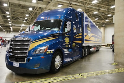 Third place: Laredo, Texas-based Henry Albert’s 2018 Freightliner Cascadia and 2008 Utility van.