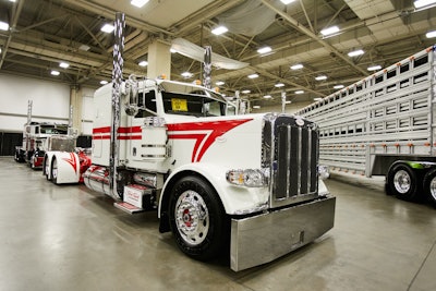 Third place: This 2019 peterbilt 389 is owned by Cleburne, Texas-based Texas Truck Tuning and was driven by Drennon Durham.