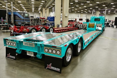 #723 Driver/Owner: Jamie Adkins Hometown: Swan, IA Truck: 2019 Teal Peterbilt 389/...