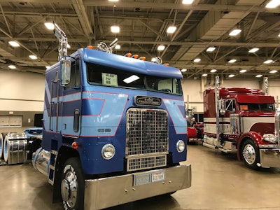 Darrell Caldwell Jr.’s 1989 White Freightliner COE is entered in the Antique category at GATS Pride & Polish.
