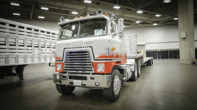 Second place: Delma Gibbs, out of Detroit, Texas, owns this 1980 International 4070B and 2005 Chaparral Step Deck.