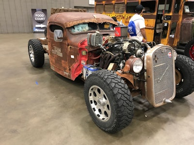 Team Cutters and Karen Pacheco out of Trementina, New Mexico, are showing this 1941 International KB2 rat rod.