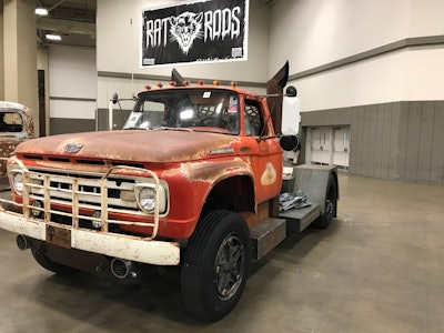 Elmo Pacheco brought this 1961 Ford rat rod.