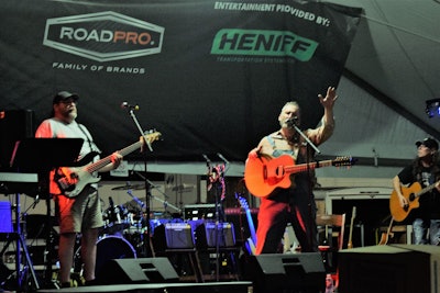 And: selections from Overdrive contributor, Moeller Trucking hauler and singer-songwriter Paul Marhoefer‘s Thursday night performance. The finale in Marhoefer’s Thursday night set featured an original track of Paul’s and a rousing rendition of Verne Gosdin’s “Do You Believe Me Now,” which went out to Marhoefer’s wife, Denise, on their wedding anniversary. Marhoefer’s back on the stage at the TA Petro Parking Community at GATS tonight, too.