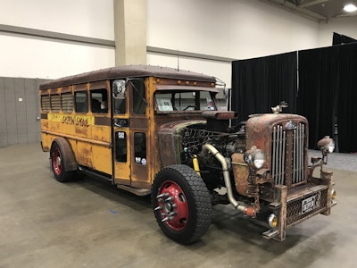Jeff Roland’s “Skipin’ Skool” 1929 Wayne school bus rat rod was chosen as the Fan Favorite Rat Rod.