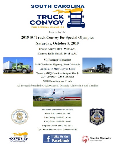 Truckers looking to participate in the convoy, or vendors and/or other sponsoring organizations, can click through the image or on this link to download the full registration packet and form in pdf document.