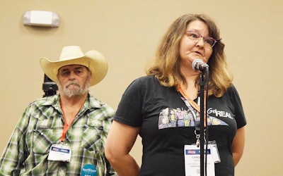 Owner-operator Candace Marley advocated for allowing drivers to take multiple, shorter breaks to satisfy the 30-minute break requirement.