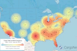CargoNet recorded a 14% decrease in thefts year-over-year in the second quarter. California, Florida and Texas saw the most cargo thefts during the quarter, the firm reports.