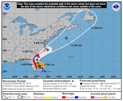 Dorian Tuesday 2019 09 03 13 45