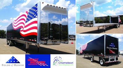 Great Western Leasing and Sales and Chameleon Innovations will auction off this 2020 Fontaine flatbed, equipped with a rolling tarp system, at GATS.