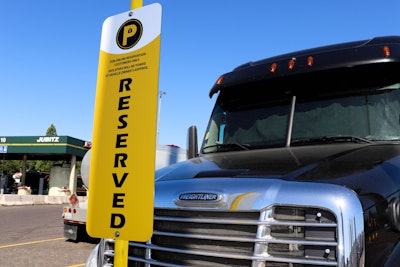 Jubitz Travel Center in Portland, Oregon, has added 18 reserved truck parking spaces for $15 each.