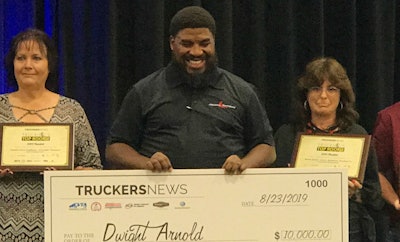 Dwight Arnold, of Clarksville, Tennessee, is the 2019 winner of the Mike O’Connell Trucking’s Top Rookie Award.