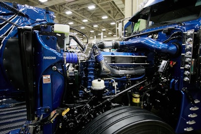 First place: Eric Turner Sr.’s 2015 Peterbilt and 2018 Wally Mo car hauler, “Showtime.”
