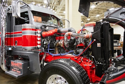 Second place: Kaleb Hammett’s 2017 Peterbilt 389, “Ya Savvy.”