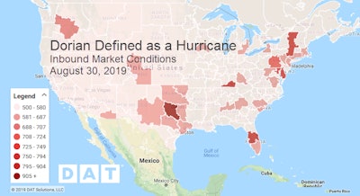 Dat Dorian Inbound Freight 2019 Aug30 2019 09 04 08 19