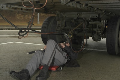 The condition of trailer brakes, hoses and slack adjusters is a common point of noncompliance found in inspections.