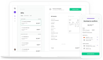 Melio’s payment processes illustrated on a laptop and mobile device.