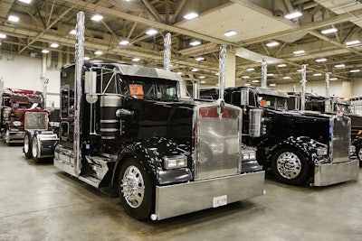 Third place: This 2004 Kenworth W900L, shown by Dannew Hewer and Pete Webbe, out of Aylmer, Ontario, Canada.