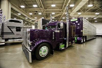 GATS Pride & Polish was the first show for TJ Kounkel’s 2018 Peterbilt 389 and 2020 Wilson Silverstar livestock trailer.