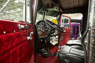 White says he’s most proud of the interior work they did on the truck to restore it back to its original look.