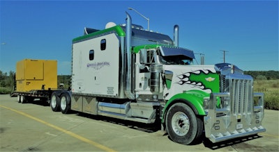 Owner-operator Glen Rice’s 2007 Kenworth W900 and its 150-inch ARI sleeper.