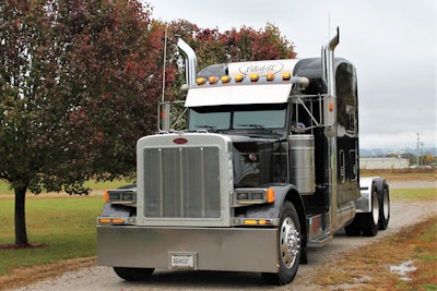 This 1998 Peterbilt 379, originally driven by Jackie McCann and now driven by his son and grandson David Ginn and David Ginn Jr., was recognized during the poker run for having the most miles of all trucks participating in the run. It had 2,042,289 miles as of Saturday and is still running strong.