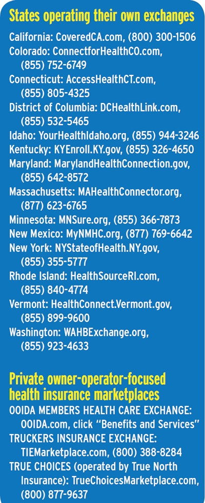 If you’re not in one of the above states, you can visit healthcare.gov to access the federal exchange.