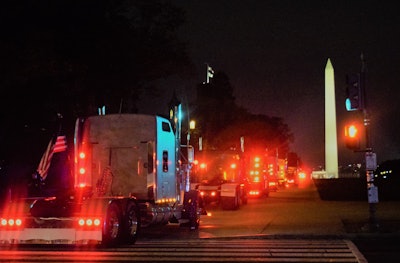The scene in the wee hours of October 3, 2019, at 7th St. at the National Mall in Washington, D.C.