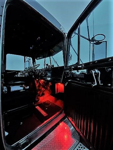 And … a peek into the cab, where there’s also been plenty of finishing work done by Herman.