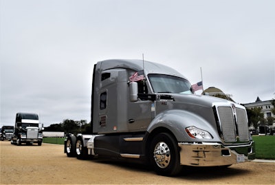 The T680, shown parked October 3 for the first day of That’s a Big 10-4 on D.C. last month in the nation’s capitol.