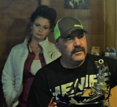 The last of the four tracks laid down is called “Cherie’s Song,” an original involving Taylor’s wife, Cherie Barker (pictured here behind Taylor). As noted in the November cover story, Cherie manages Cherie’s Boutique in the Barkers’ home base of Kingsport, Tenn. — the business is focused on reclaiming and rebuilding antique furniture and custom builds from vintage materials. Taylor’s own passion for woodworking also dovetails with the business’ efforts.