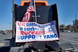 Yang-support-banner-on-back-of-truck-2019-11-04-10-18