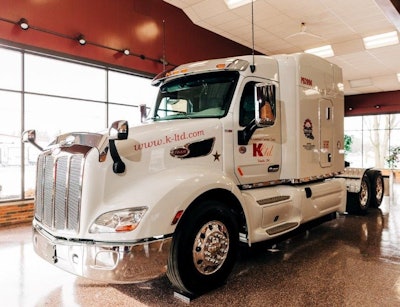 The personalized Pete 579 Herman will now haul in.