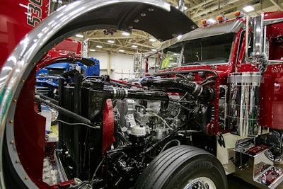 The Cat C15 ACERT received a platinum overhaul at around 1.3 million miles. At the time of the show, it had approximately 1.7 million miles.