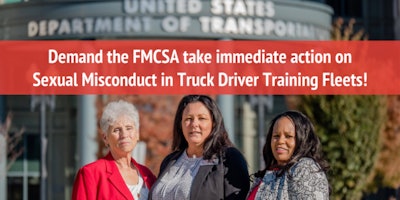 The briefing document expanded on a petition to the agency RWIT circulated online that garnered more than 4,000 signatures and featured this photo of Wood (center) flanked by key RWIT members Idella Hansen (left) and Tamara Brock.