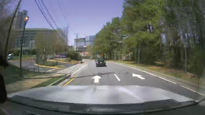 NexTraq shared this example view from one of its new forward-facing Dashcams.
