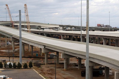 The I-59/20 bridges in downtown Birmingham, Alabama, are set to reopen on or before Jan. 21. (ALDOT photo)