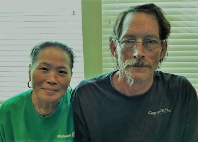 Montgomery Morgan, pictured with his wife, Yong