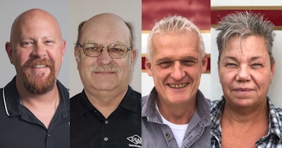 Finalists for 2019 Owner-Operator of the Year are, from left: Jason Dennis, Kevin Kocmich, and Robert and Tracy Roth.