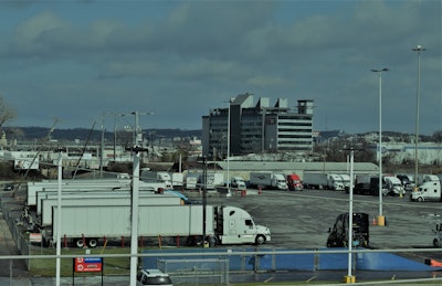 And I do not know how these things get started, but I’ll say that rumors spread around, apparently via social media, that the stop was “wiped out,” as intimated above, are just patently false. They most definitely dodged a bullet, though. Neighborhoods both west, just north, and east were hit hard. For the relative few truckers still in the lot this morning — some got going after breaks while I was briefly on the scene — things seemed to be as ‘business as usual’ as they can in a town just hit by a tornado.