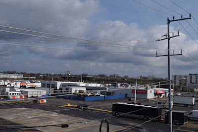 Another overhead view, this one of the stop’s building.