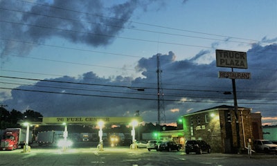 In episode 4 of Over the Road, host “Long Haul Paul” Marhoefer and producer Ian Coss visit three independent truck stops within 40 miles of each other on I-75 in Kentucky, including the 76 Fuel Center and diner (pictured).