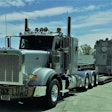 peterbilt truck carrying oversize load