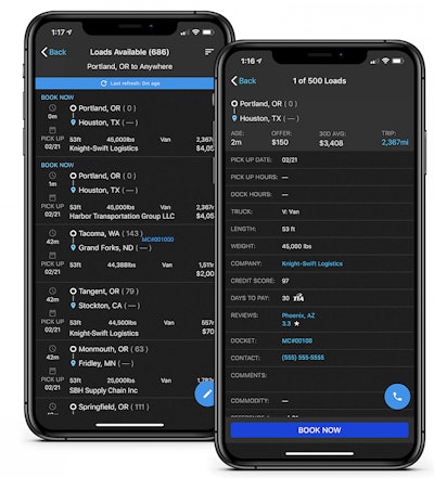 DAT Book Now allows carriers to lock in a rate with the click of a button on their mobile or desktop device.