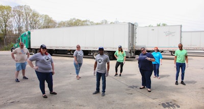 The ExpressTruckTax team on March 28, 2020, employed a restaurant in its area to prepare and then themselves delivered meals to working drivers along I-77 in South Carolina in appreciation for the critical role drivers play in the supply chain.