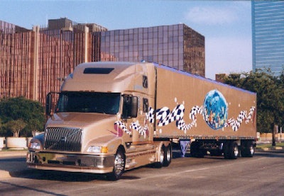 The Stempinskis went against the grain with their second truck, a 1999 Volvo VN770, “Sea Dreams.” “It was something special,” Suzanne says, “in part because there were no aftermarket parts available for a Volvo and everything we did was custom. Back then, that was an even bigger deal than it is today. Especially for one-truck owner-operators making a living and chasing adventures down the road.”