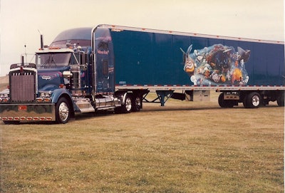 Bob and Suzanne Stempinski started showing in Pride & Polish events in 1995 with this 1995 Kenworth W900. The team-driving couple showed trucks for around six years, then Suzanne got involved in show management.