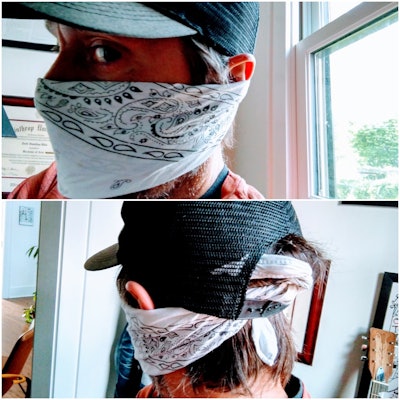 Yeah, I know, I looked like I was ready to rob the place.