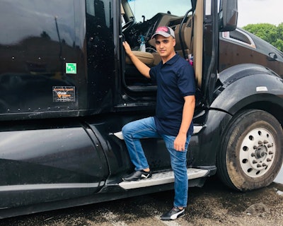 Pedro Leiter owns and operates the single-truck Jade Transport with his wife Shirley Rodriguez. They were able to strike an informal deal with the lender on their 2015 Kenworth T680 to pay as much as they can of their $1,300 monthly payment without penalty. Rodriguez says they’ve been able to pay most of the payment each month, despite their operation struggling to find freight that pays above their break-even.